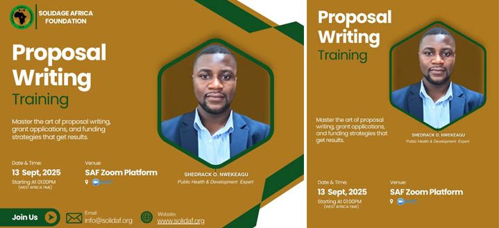 Empowering Change through Proposal Writing A Seminar by Solidage Africa Foundation 